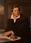 Franz Xavier Winterhalter Wall Art - Portrait of a Young Architect